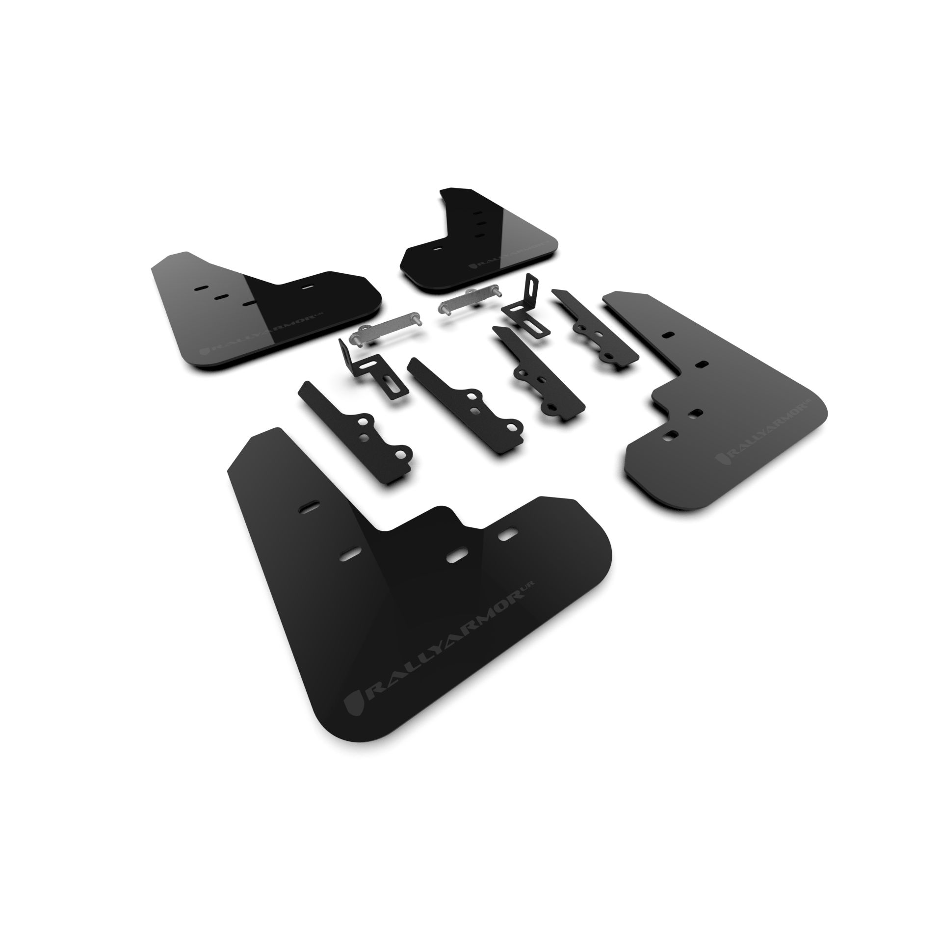 Rally Armor MF111-UR-BLK-DGRY - 2025 Kia K4  - Black Mud Flap/Dark Grey Logo