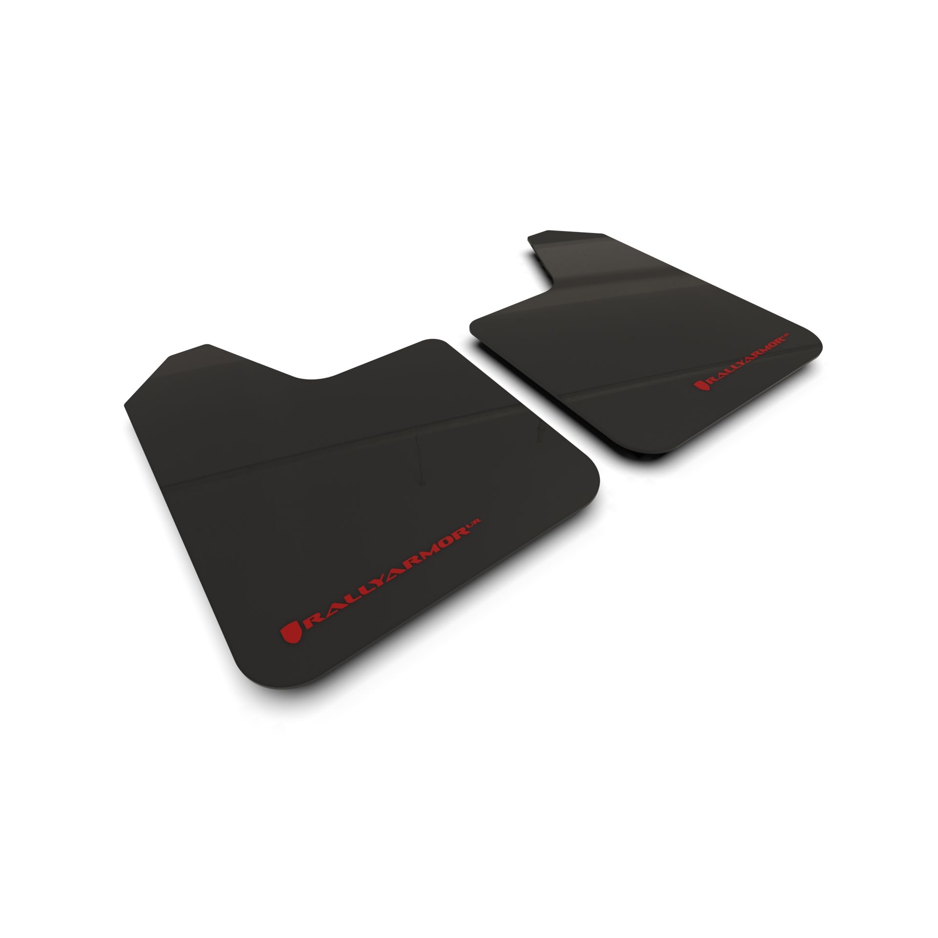 Rally Armor MF12-UR-BLK-RD-LRT - Universal - Black Mud Flap/Red Logo