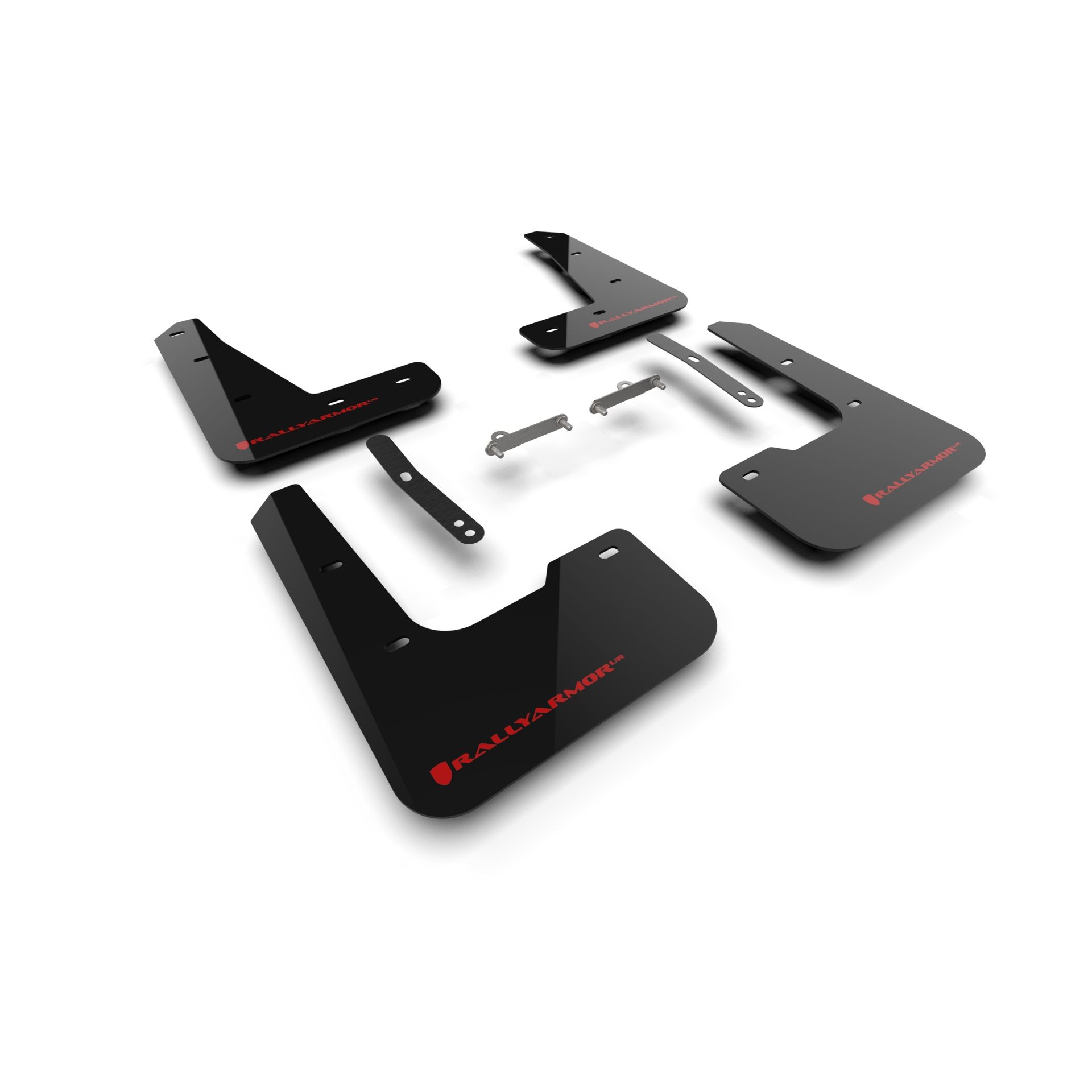 Rally Armor MF120-UR-BLK-RD - 2024-25 Hyundai Elantra N & N Line - Black Mud Flap/Red Logo