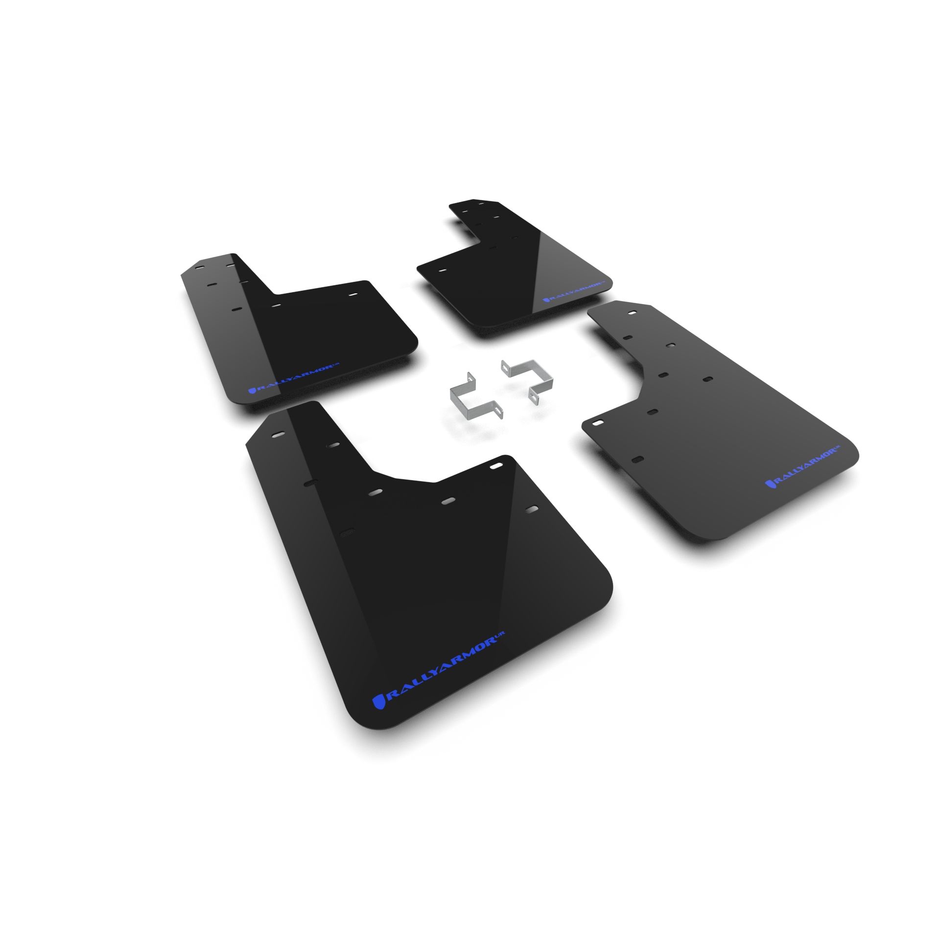 Rally Armor MF123-UR-BLK-BL - 2023-25 Ford Ranger Raptor  - Black Mud Flap/Blue Logo