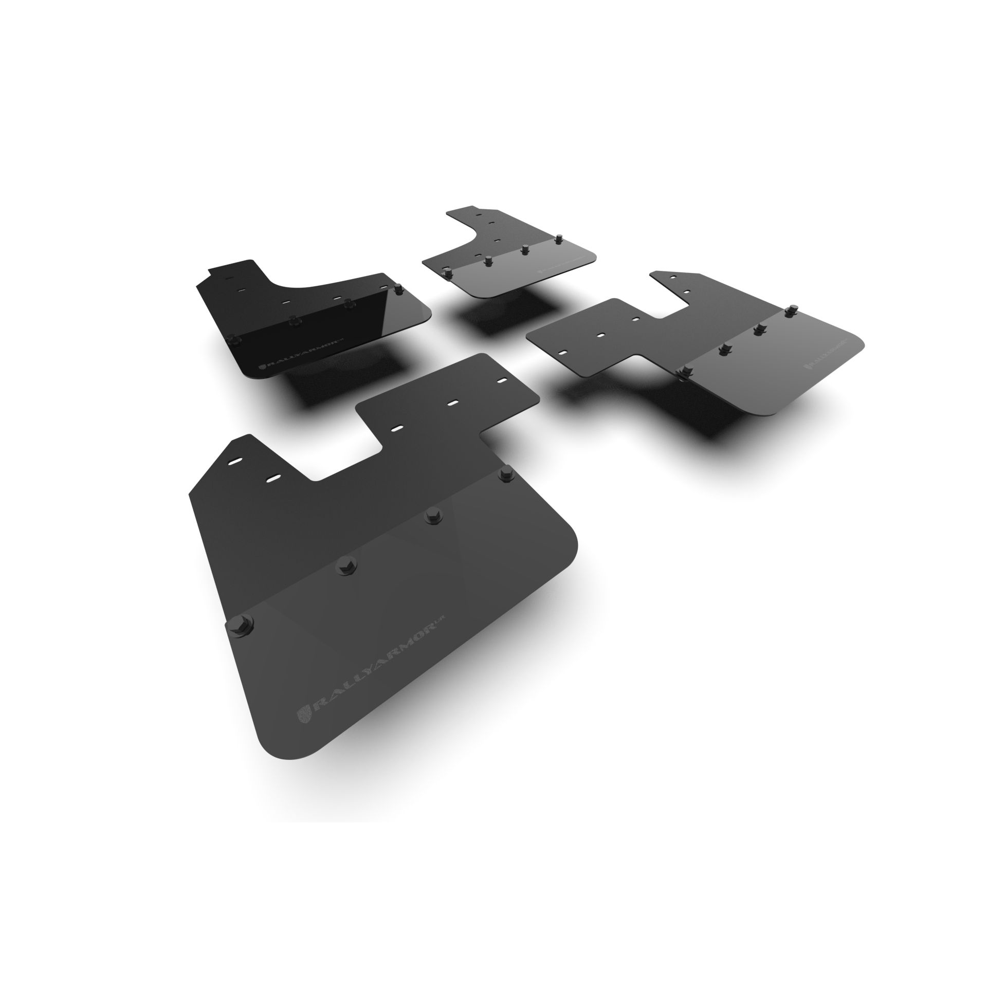 Rally Armor MF143-BLK-MBK - 2023-25 Ineos Grenadier - Black Mud Flap/Metallic Black Logo