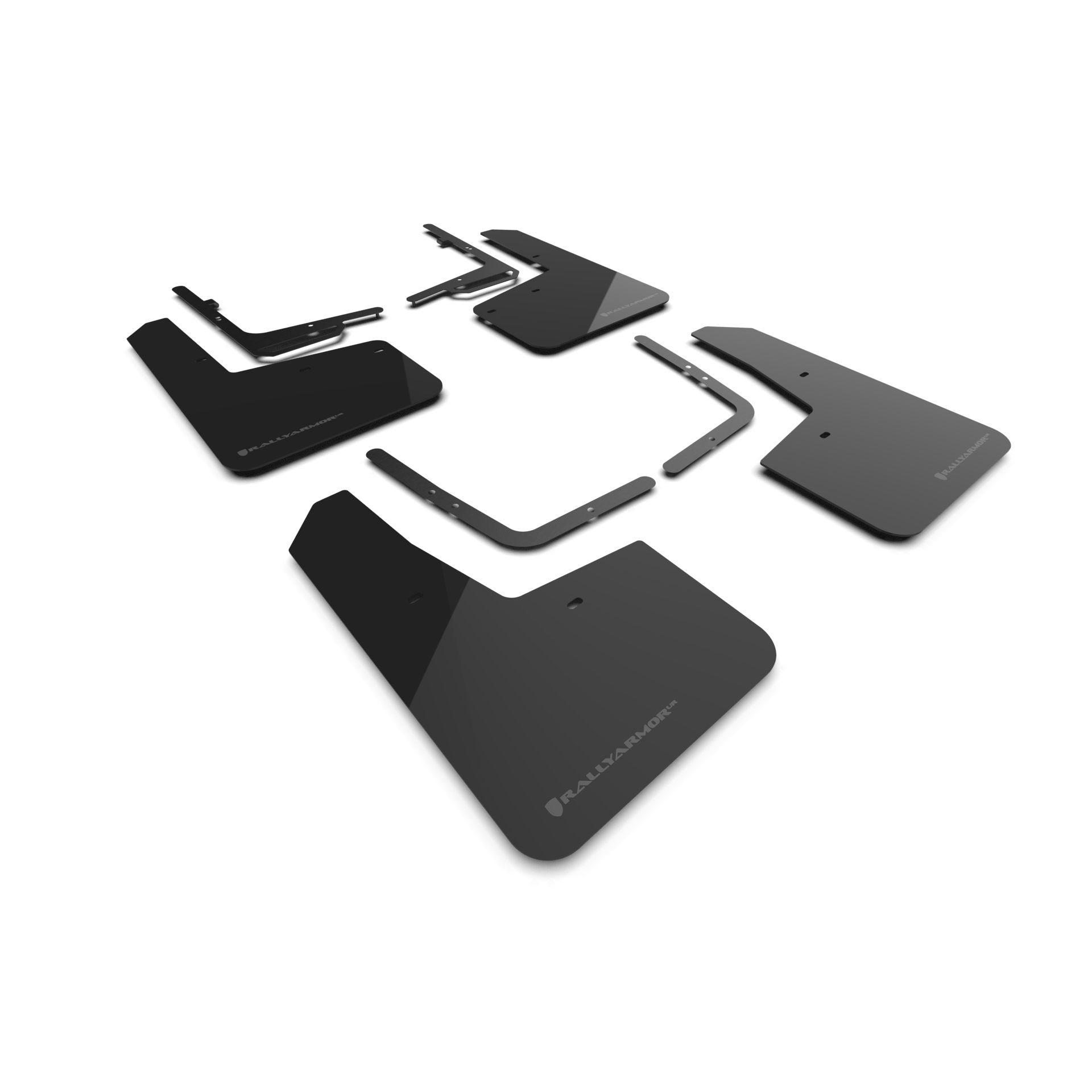 Rally Armor MF73-UR-BLK-DGRY - 2021-25 Ford Raptor - Black Mud Flap/Dark Grey Logo