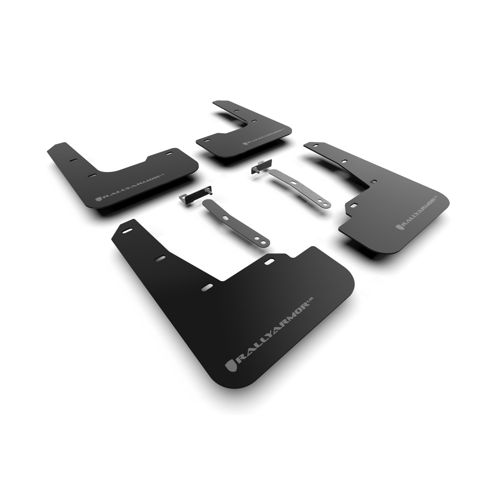 Rally Armor MF79-UR-BLK-GRY - 2022-23 Hyundai Elantra N & N Line - Black Mud Flap/Grey Logo