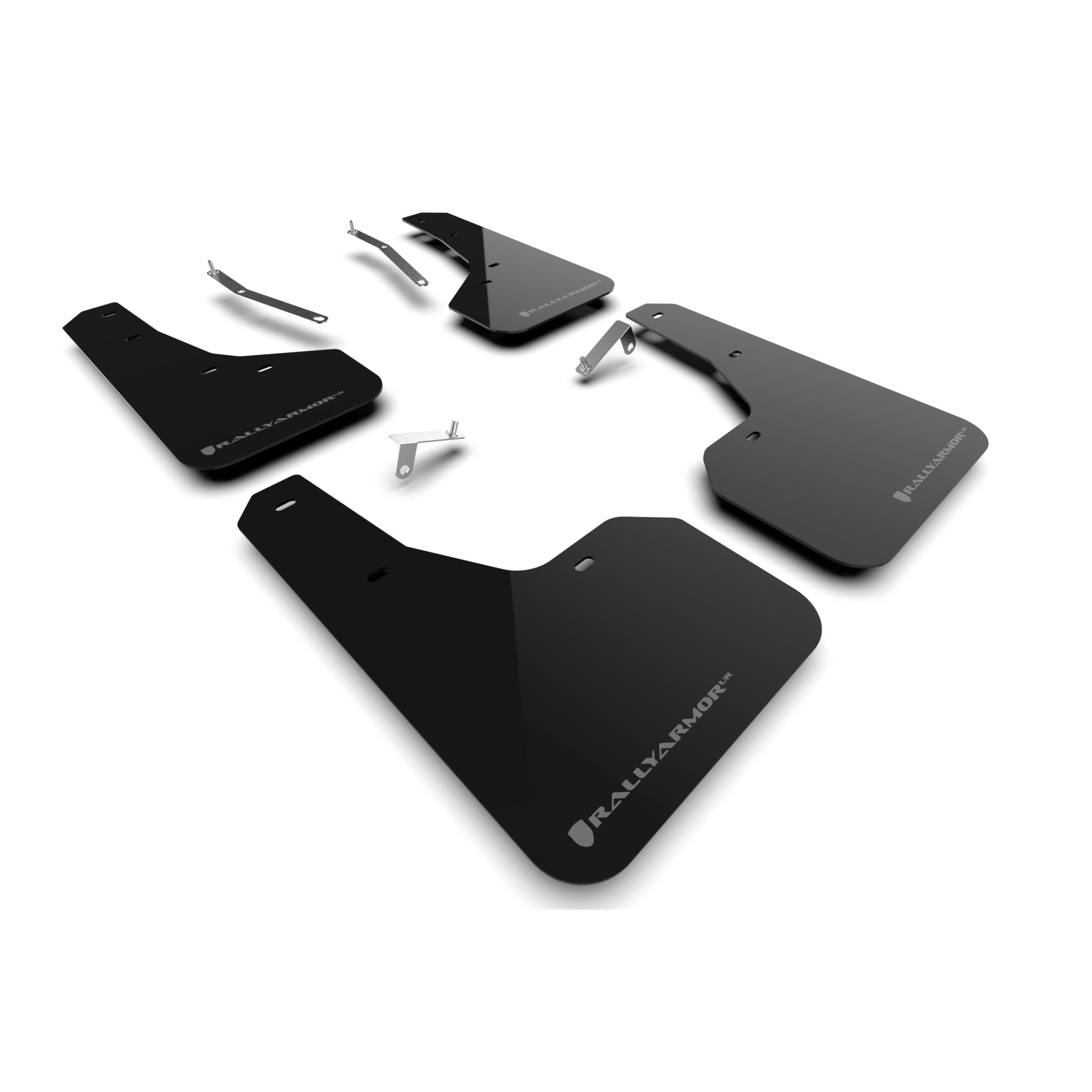 Rally Armor MF82-UR-BLK/GRY -  2022-24 Subaru Forester & Wilderness  - Black Mud Flap/Grey Logo