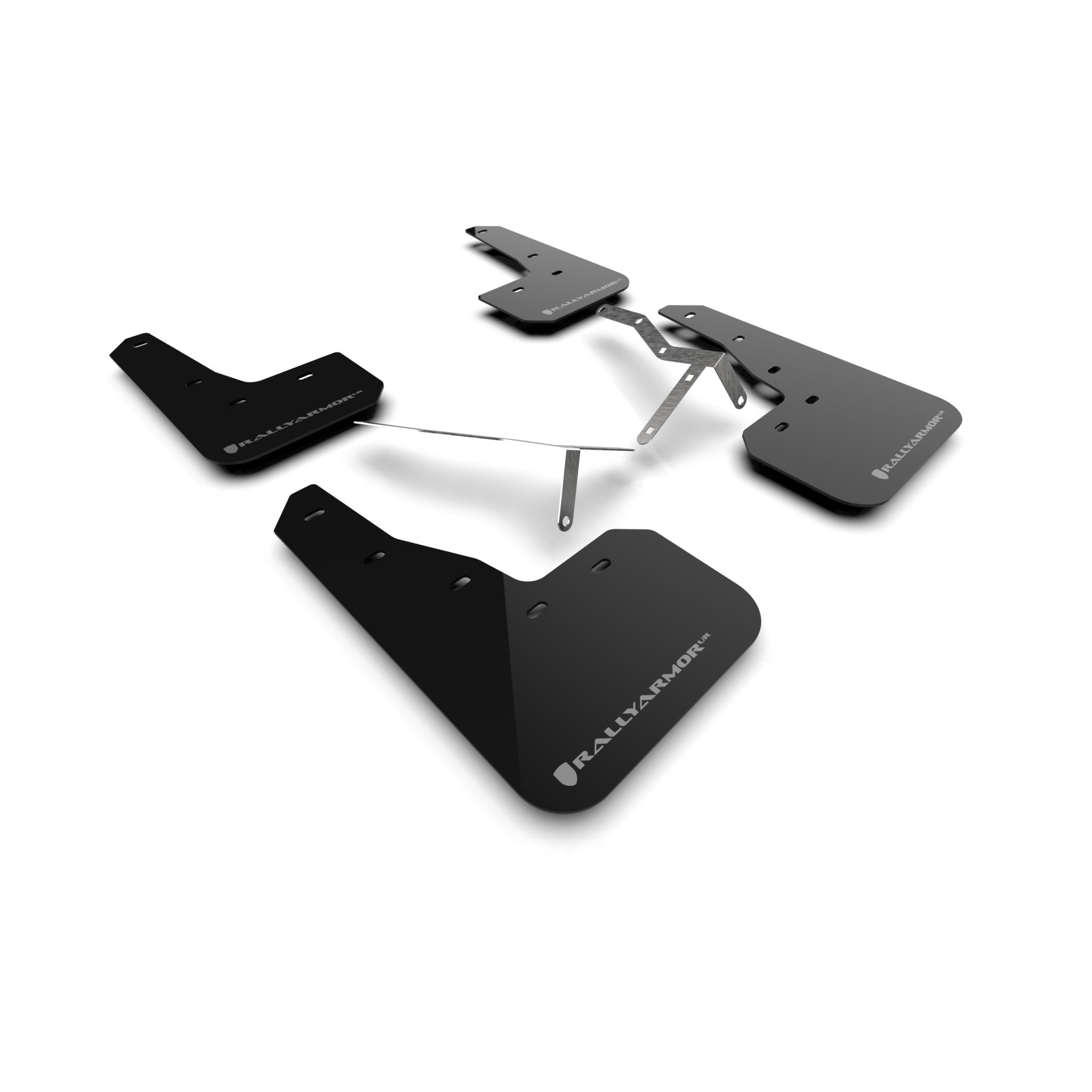 Rally Armor MF90-UR-BLK/GRY - 2022-25 Honda Civic, Civic Si, Sport - Black Mud Flap/Grey Logo