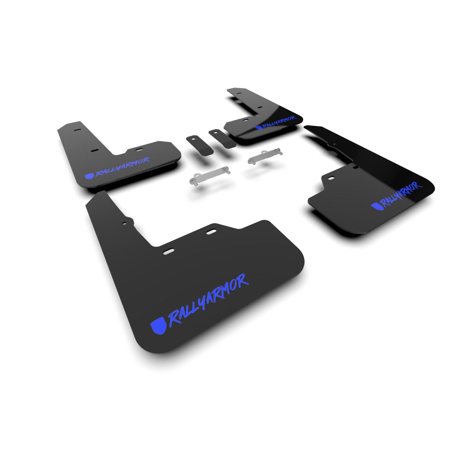 Rally Armor MF92-UR-BLK/BL-X - 2022-25 Subaru WRX - Black Mud Flap/Altered Font Blue Logo