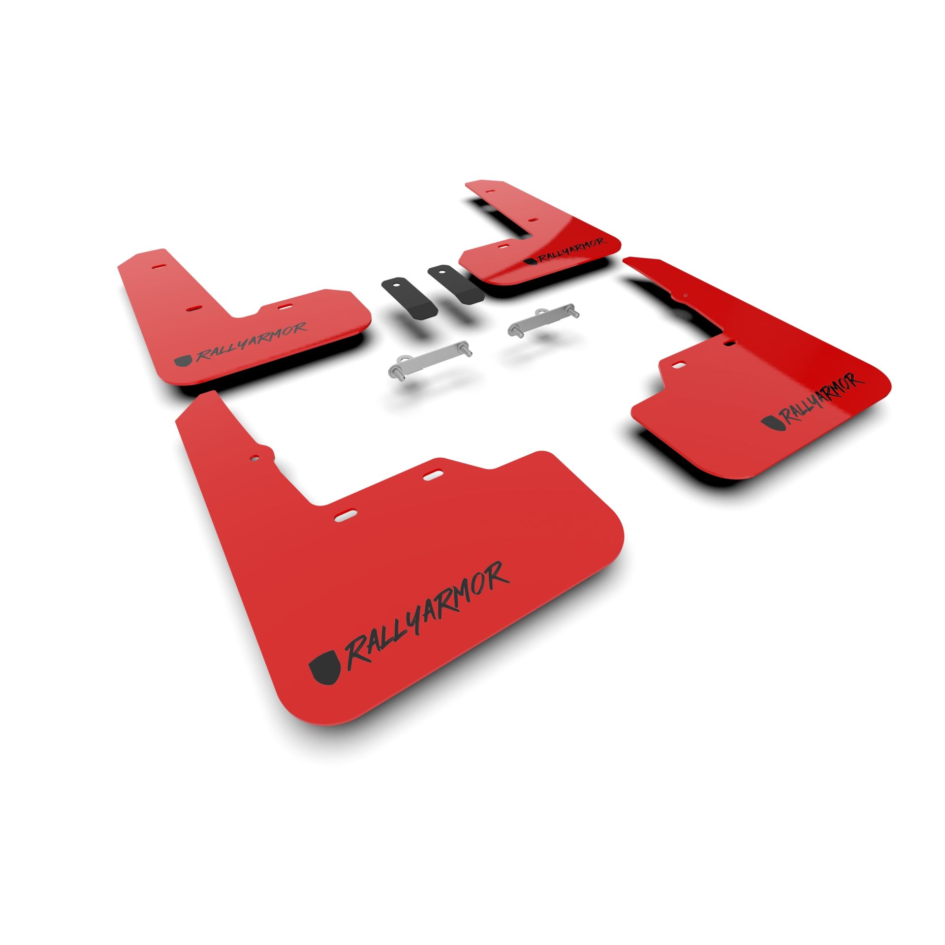 Rally Armor MF92-UR-RD/BLK-X - 2022-25 Subaru WRX - Red Mud Flap/Altered Font Black Logo