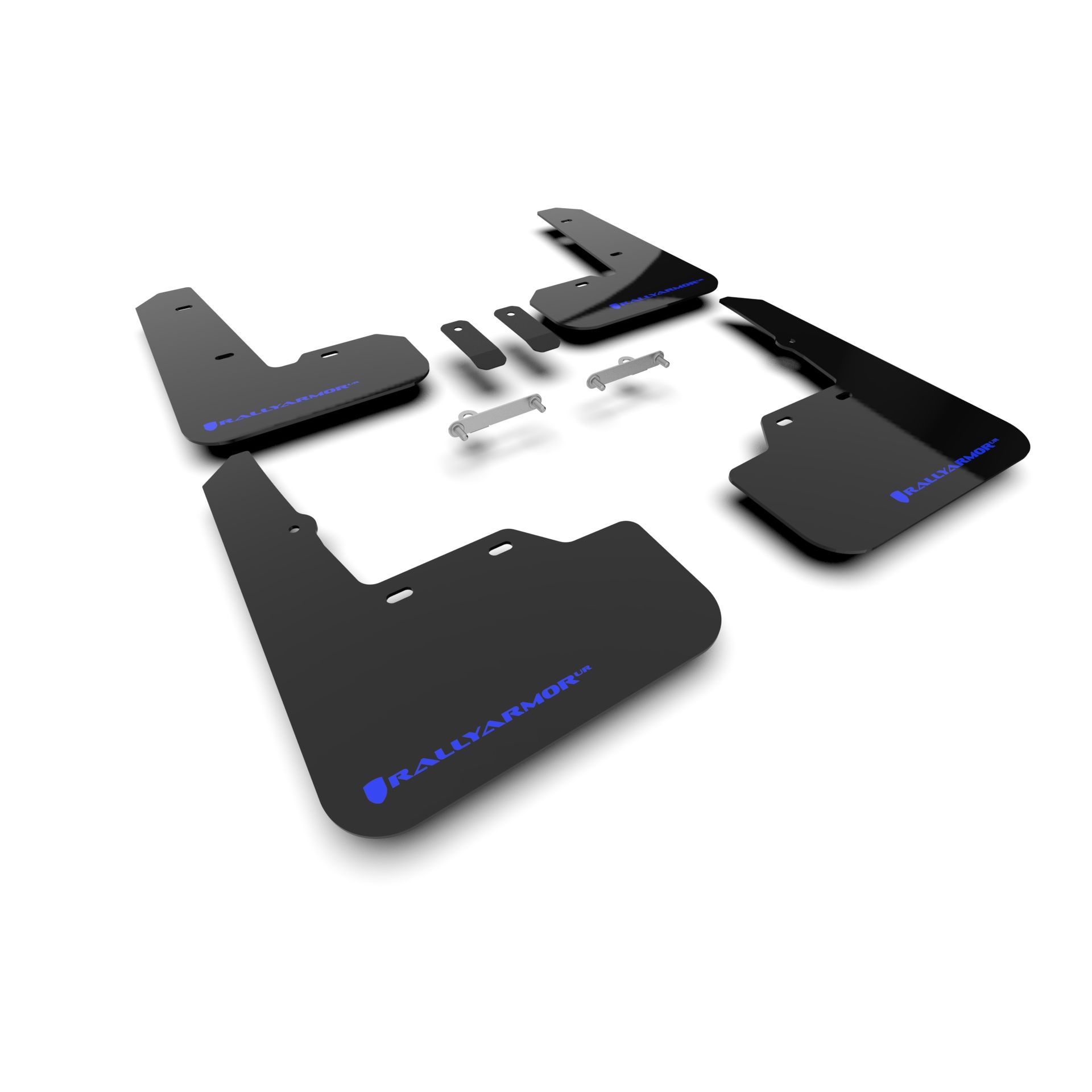 Rally Armor MF92-UR-BLK/BL - 2022-25 Subaru WRX - Black Mud Flap/Blue Logo