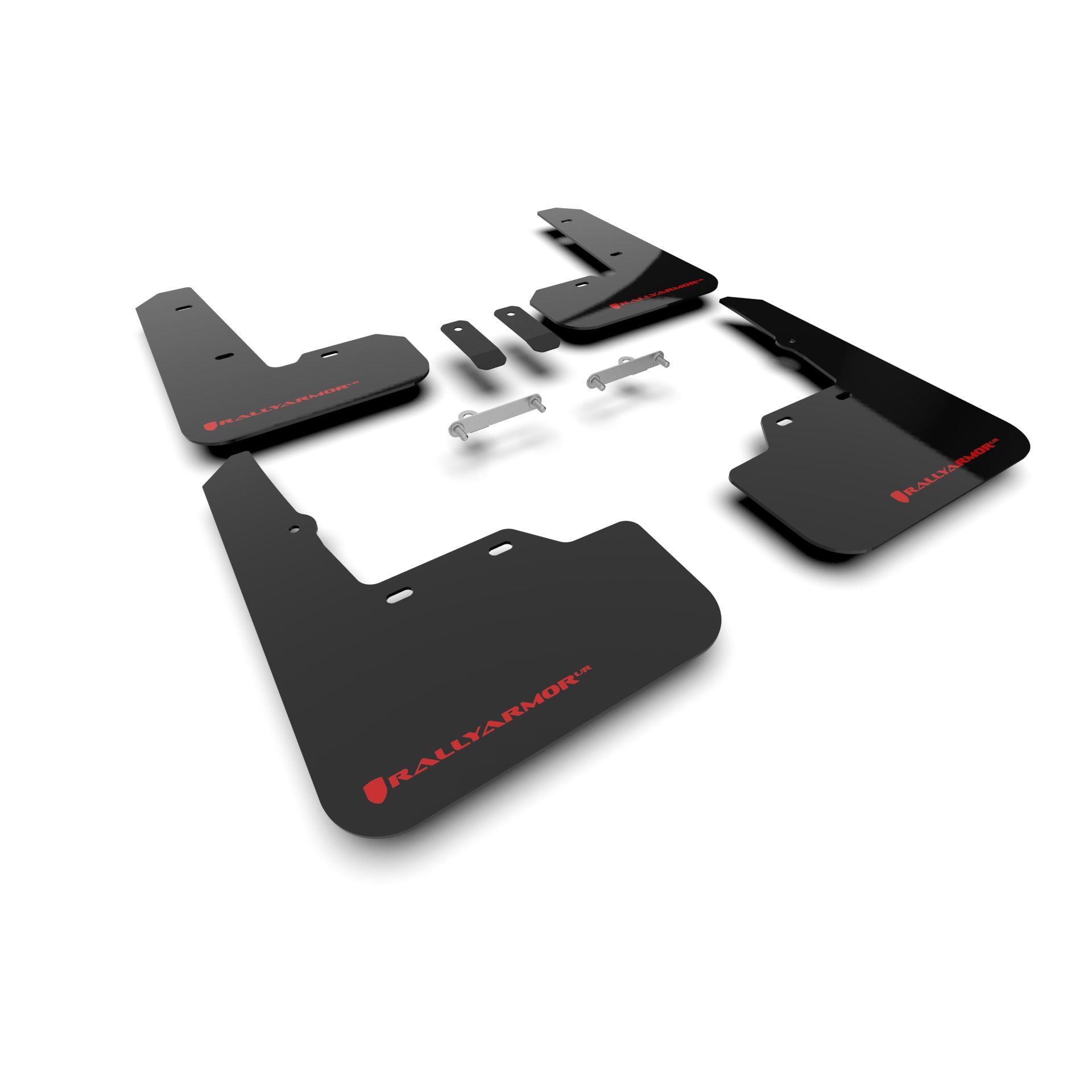 Rally Armor MF92-UR-BLK/RD - 2022-25 Subaru WRX - Black Mud Flap/Red Logo