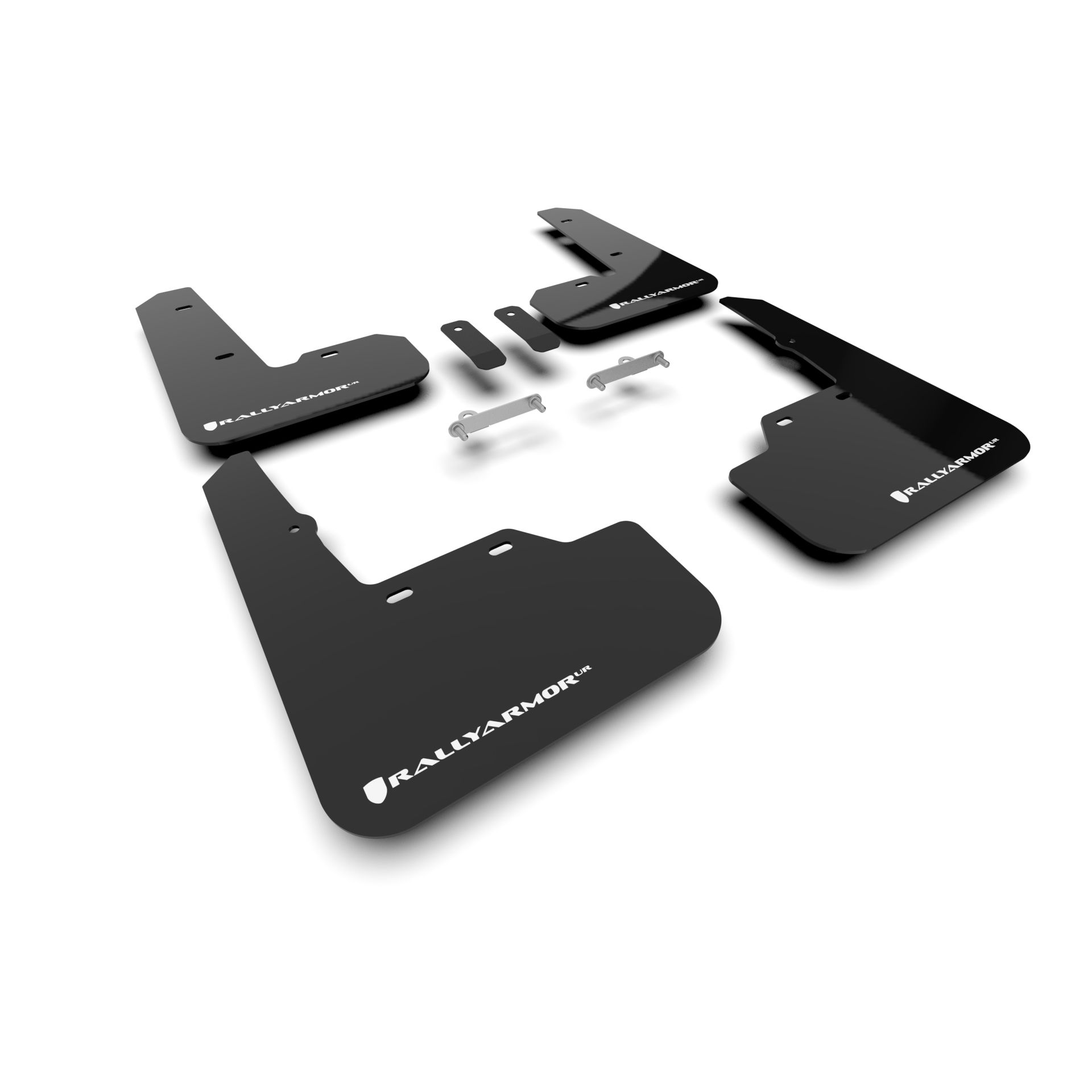 Rally Armor MF92-UR-BLK/WH - 2022-25 Subaru WRX - Black Mud Flap/White Logo