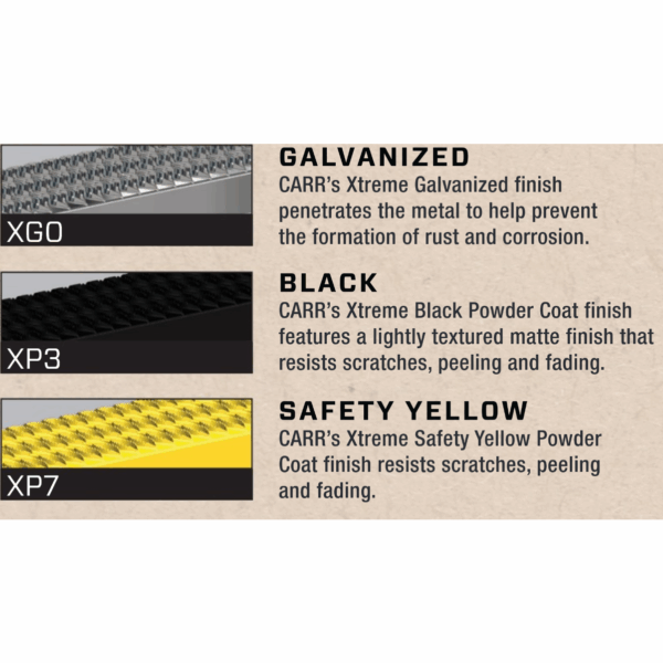 CARR  - 130551-1 - MAXgrip Side Step; Assist/Side Step; XP3 Black Powder Coat; Single