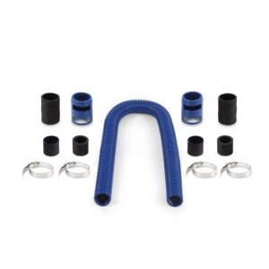 Universal Flexible Stainless Steel Radiator Hose Kit, 36", Blue