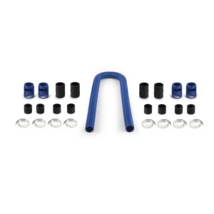 Universal Flexible Stainless Steel Radiator Hose Kit, 48", Blue