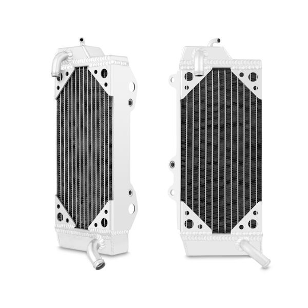 Braced Aluminum Dirt Bike Radiator, Left, fits Kawasaki KX450F 2010-2012