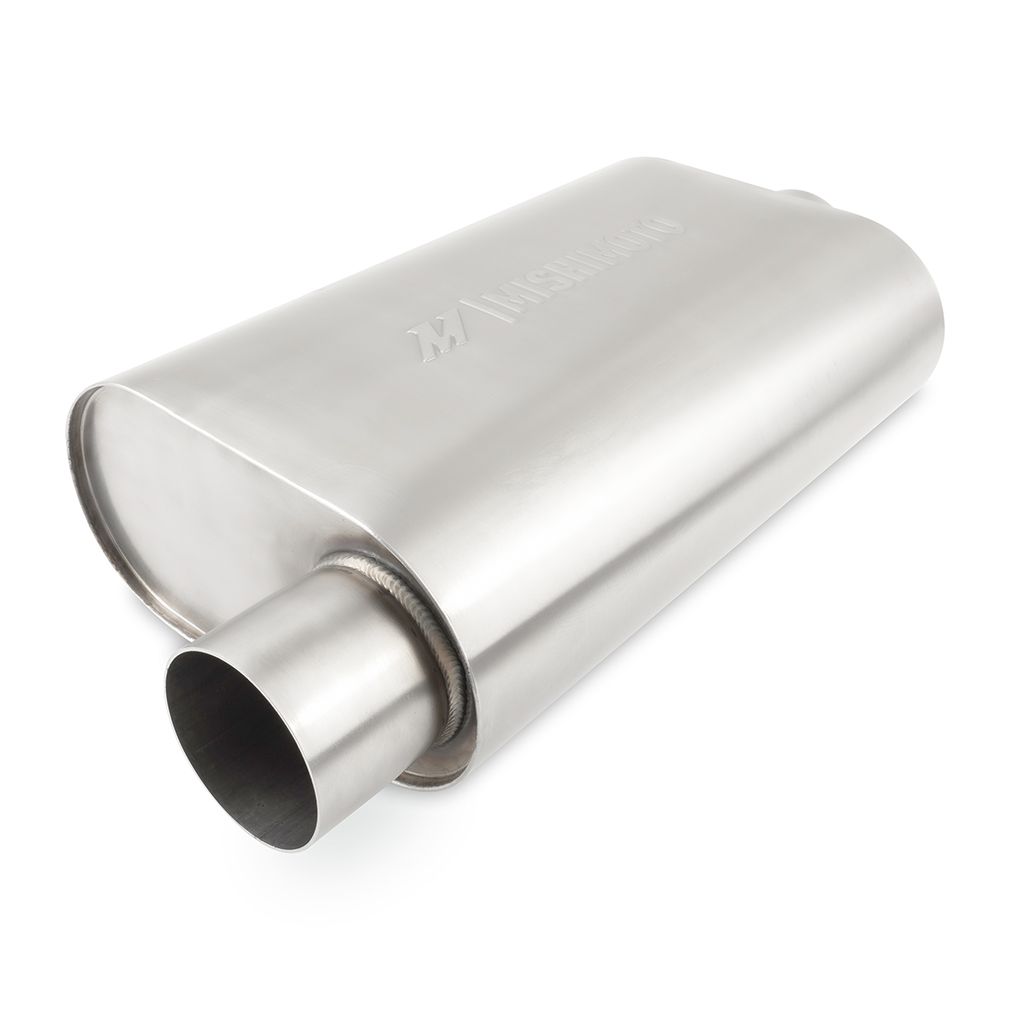 Mishimoto Universal Stainless-Steel Exhaust Muffler, 3-Inch