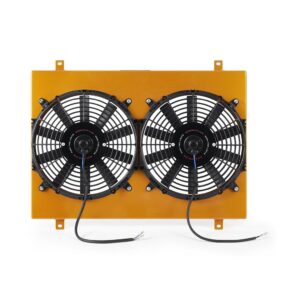 Performance Aluminum Radiator Fan Shroud Kit, fits Ford Mustang 1979-1993, Gold