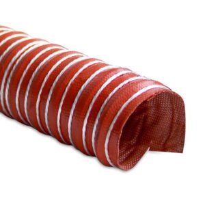 Heat Resistant Silicone Ducting, 2in x 12'