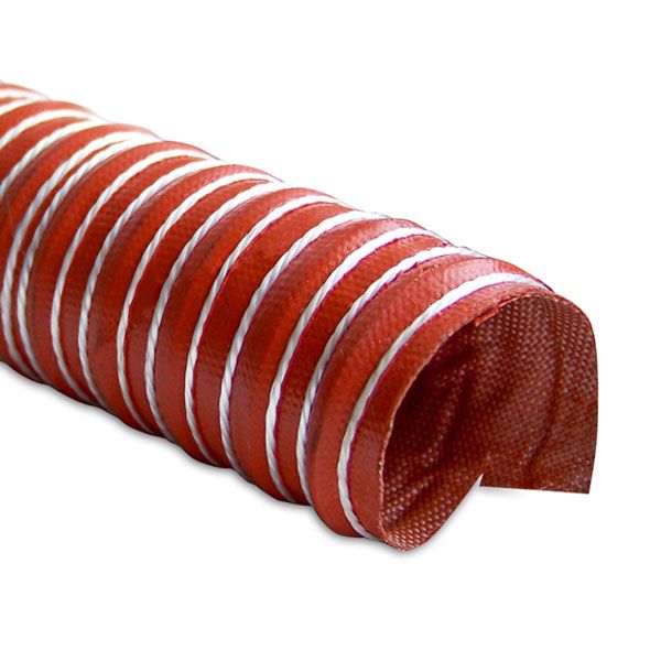 Heat Resistant Silicone Ducting, 2in x 12'
