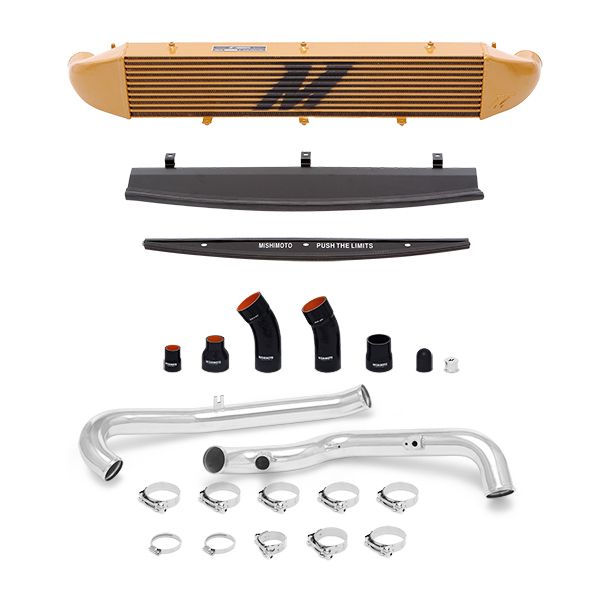Ford Fiesta ST Intercooler Kit, 2014-2019 Polished Pipes, Gold Cooler