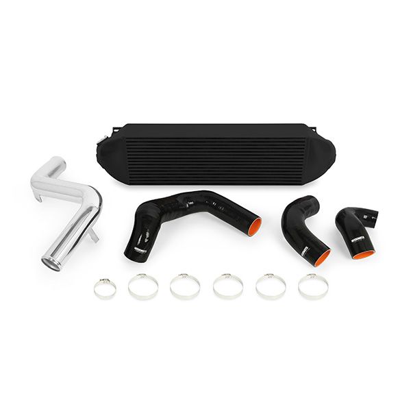 Ford Focus ST Intercooler Kit, 2013-2018, Black Cooler, Polished Pipes
