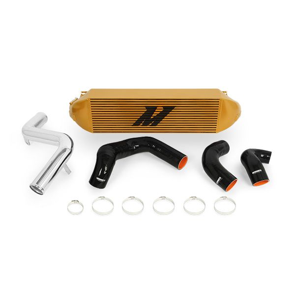 Ford Focus ST Intercooler Kit, 2013-2018, Gold Cooler, Polished Pipes