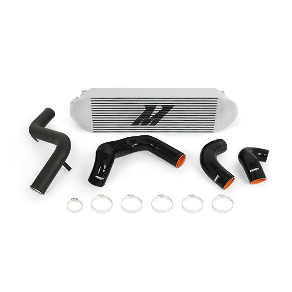 Ford Focus ST Intercooler Kit, 2013-2018, Silver Cooler, Black Pipes