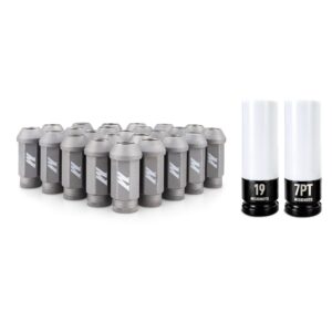 Mishimoto Steel Locking Lug Nuts M14x1.5, 24pc Set, Silver
