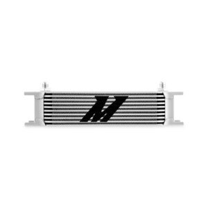 Universal 10-Row Oil Cooler, -6AN, Silver