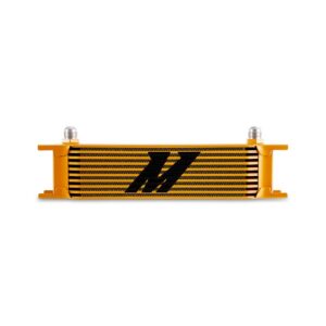 Universal 10-Row Oil Cooler, -8AN, Gold