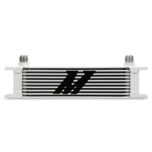 Universal 10-Row Oil Cooler, White