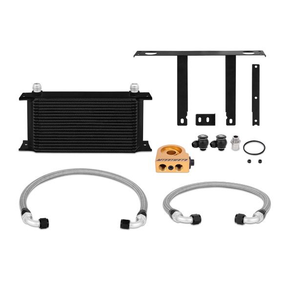 Hyundai Genesis Coupe 2.0T Thermostatic Oil Cooler Kit, Black