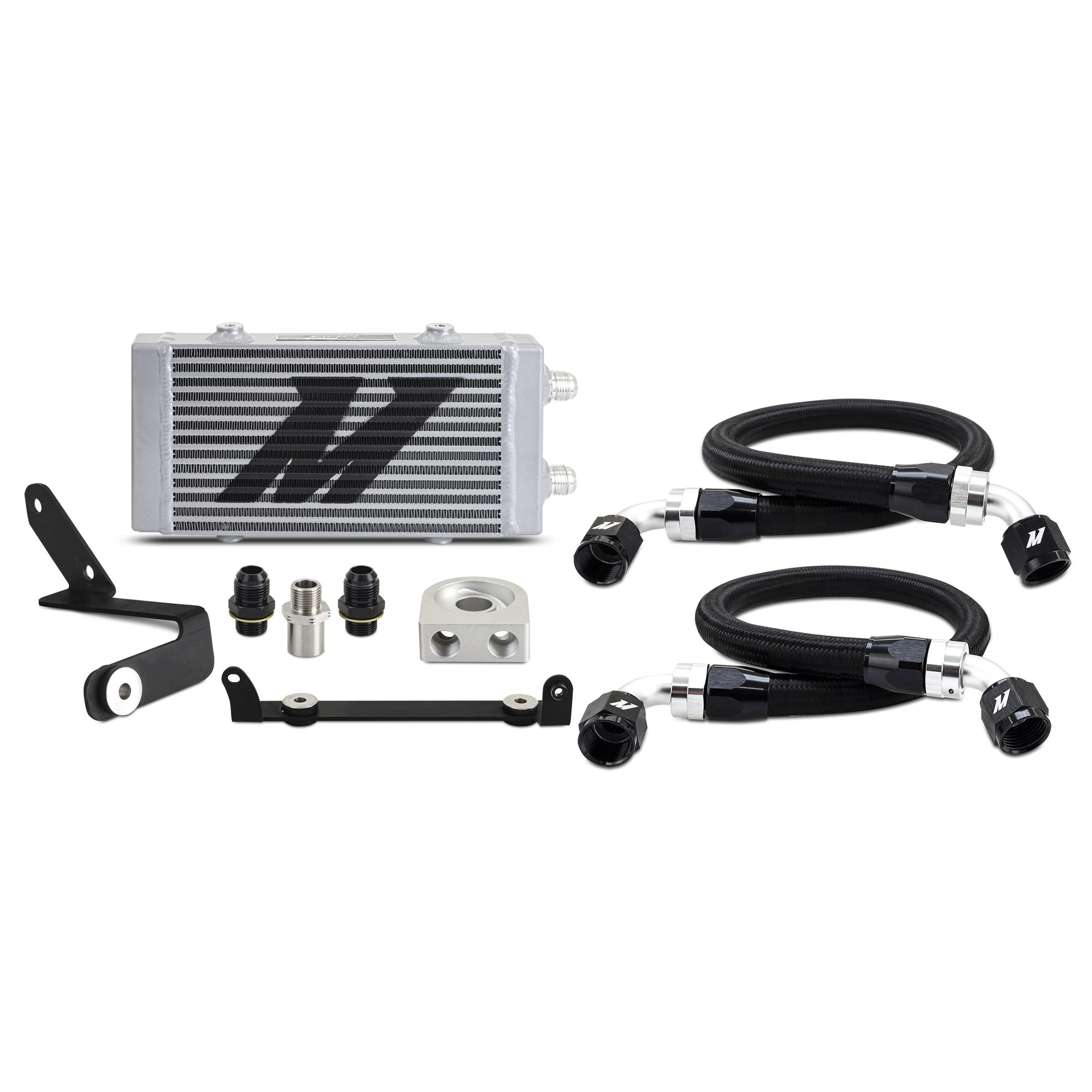 Oil Cooler Kit, Fits Toyota GR Corolla 2023+, Non-Thermostatic Silver Cooler