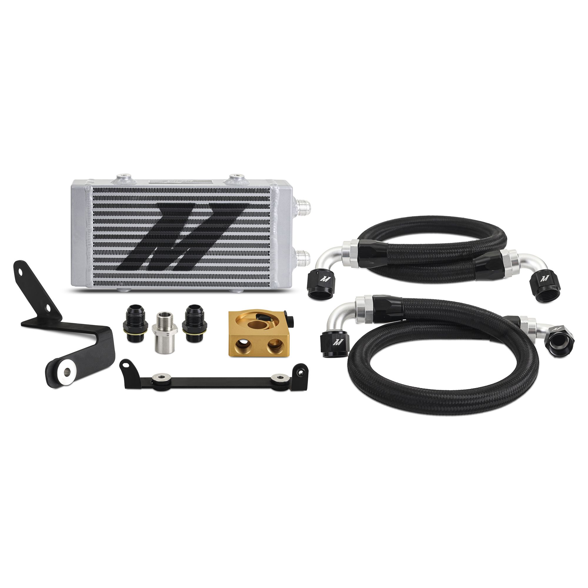 Oil Cooler Kit, Fits Toyota GR Corolla 2023+, Thermostatic Silver Cooler