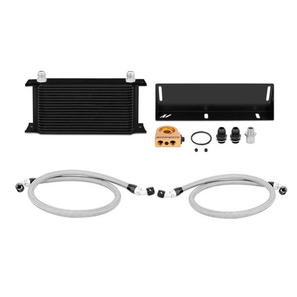 Ford Mustang 5.0L Thermostatic Oil Cooler Kit, Black