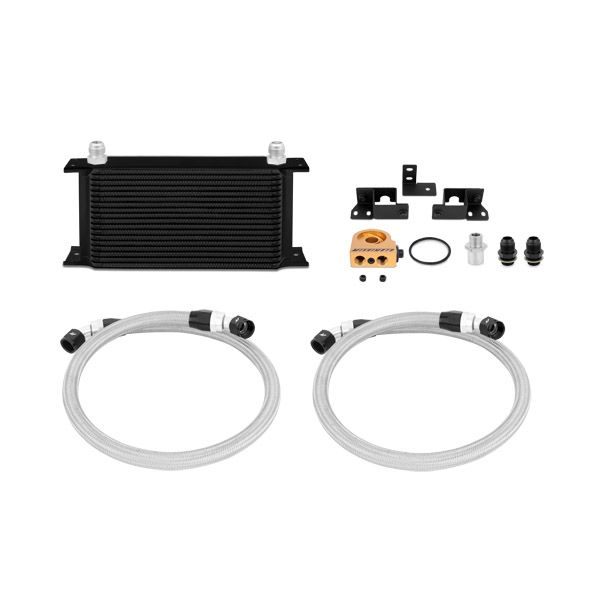 Jeep Wrangler JK Thermostatic Oil Cooler Kit, Black, 2007-2011