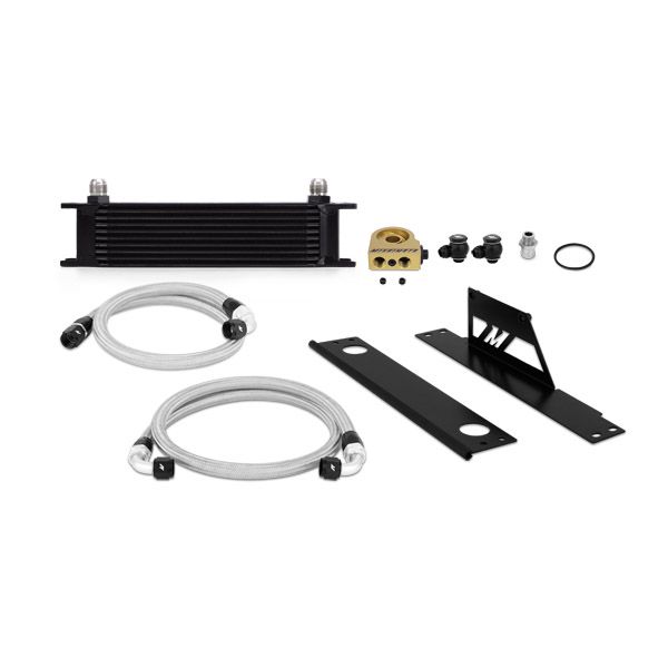 Subaru WRX and STI Thermostatic Oil Cooler Kit, Black, 2001-2005