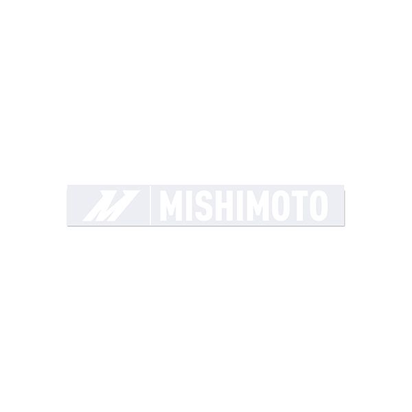 Small Silver Mishimoto Decal, 1.5 x 10
