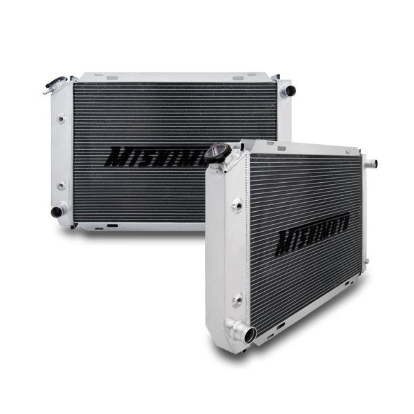 Dual Pass Aluminum Racing Radiator, fits Ford Mustang 1979-1993