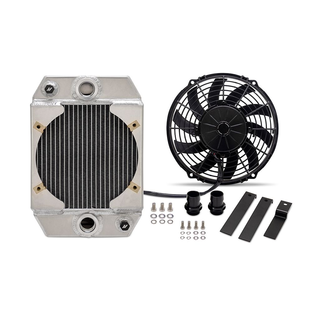 Universal 9" Drag Race Performance Aluminum Radiator, Natural