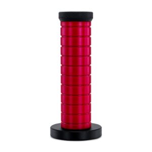 Grip Shift Knob, Red Grip, Black Top and Bottom