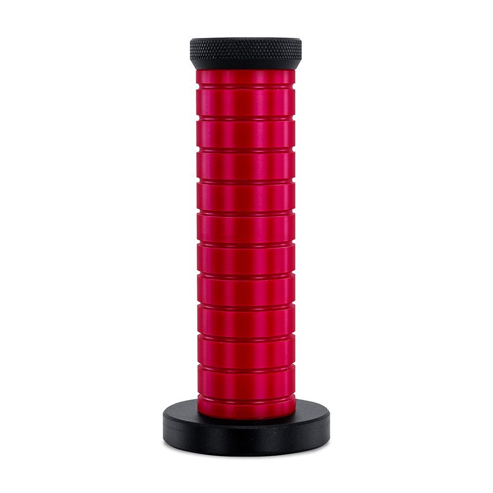 Grip Shift Knob, Red Grip, Black Top and Bottom