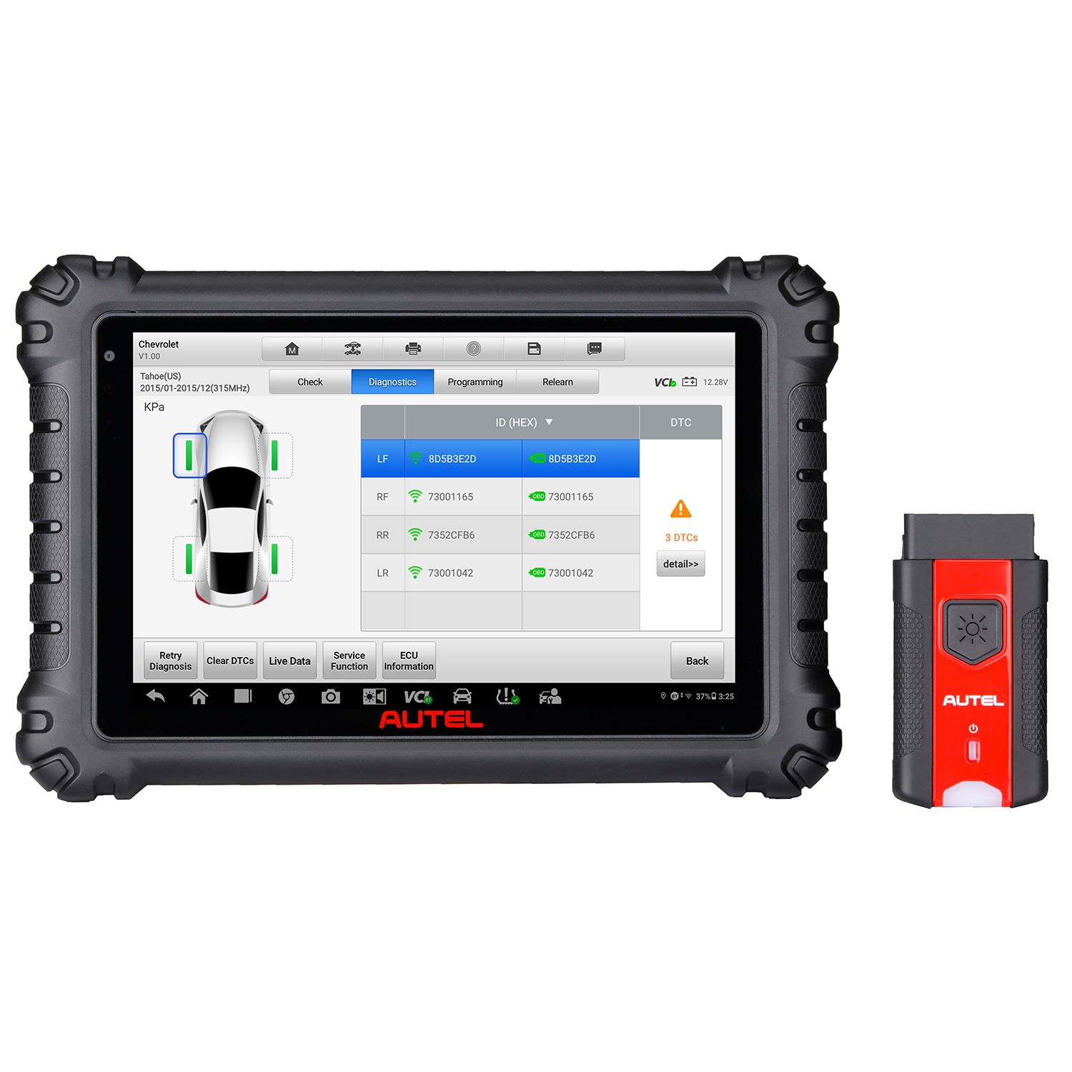 MaxiSYS MS906Pro-TS Advanced Diagnostic Tablet with comprehensive TPMS servicing