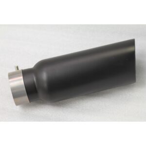 Black Horse Off Road Muffler Tip Black Steel MT-RR03BK