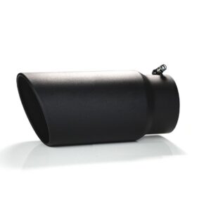 Black Horse Off Road Muffler Tip Black Steel MT-SC05-BK