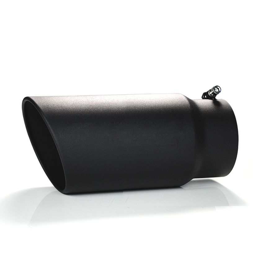 Black Horse Off Road Muffler Tip Black Steel MT-SC05-BK