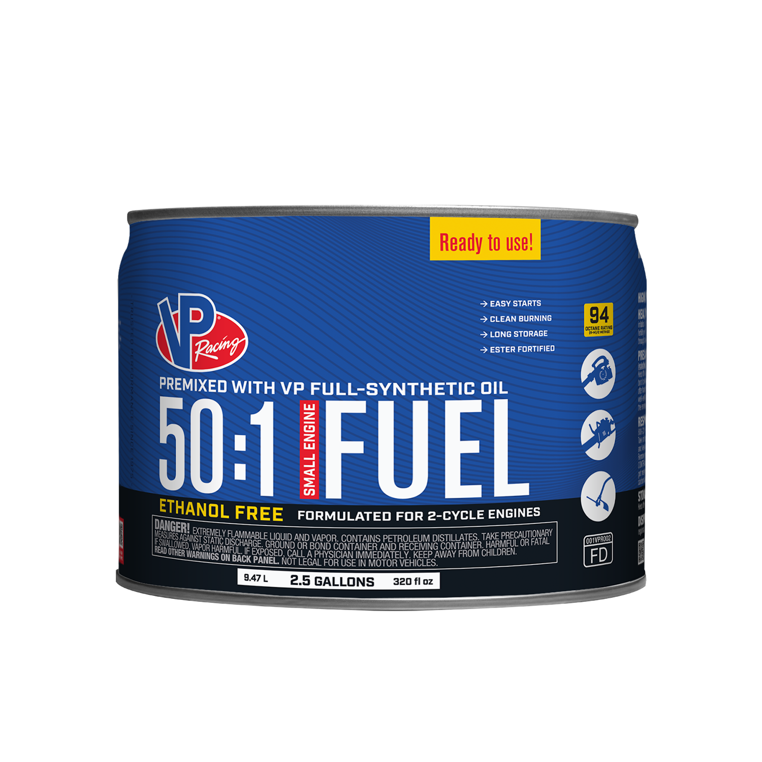 VP 50:1 FUEL 2.5 GAL PAIL
