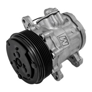 March Ultra Series Sanden 7176 AC Compressor, Cast, 6 Rib Serpentine Clutch