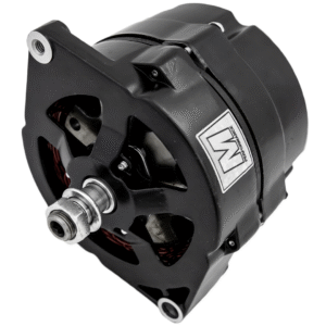 March Ultra Series 10SI Alternator, 140 Amp, 12V, 1 Wire Install, Black Finish