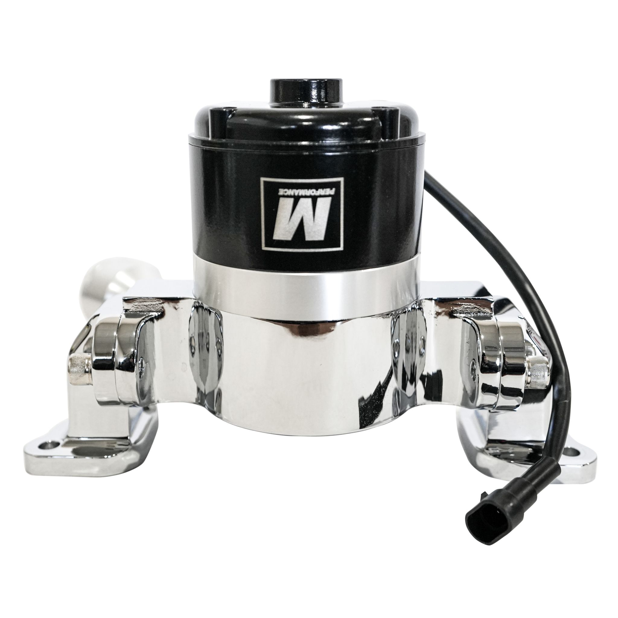 Small Block Ford Electric Water Pump, Chrome, 35 GPM, 12V