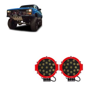 Black Horse Off Road LED 7 in. Dia.Lights Clear Die-cast Aluminum PL2265R